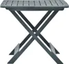 A green foldable garden table shown from the side against a white background. Náhled obrázku produktu