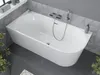 Mexen Mia Badewanne freistehend linke 160 x 75 cm, weiß, Produktbild-Vorschau 3