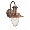 Wandleuchte mit Schalter innen Metall Glas E27 26 cm hoch Produktbild-Vorschau 3