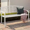 Gartenbank HWC-F44, Bank Parkbank Sitzbank, 2-Sitzer Produktbild-Vorschau 1