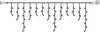 A line drawing of a string of icicle lights. Produktbild-Vorschau