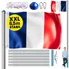 MONZANA® Fahnenmast 6,5m Seilzug Bodenhülse inkl. Produktbild-Vorschau 1