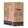A cardboard box for a computer case, showing product details and specifications. Produktbild-Vorschau