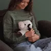 Habibi Plyšová klasická hrejivá zvieracia krava ležiaca Náhľad obrázku produktu 9