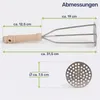 Kartoffelstampfer aus Buche mit Metallplatte für Produktbild-Vorschau 7