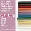 DecoHomeTextil Leinen Optik Tischdecke Lila Eckig 110 x 110 Produktbild-Vorschau 3