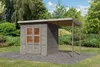 Karibu Gartenhaus Gerätehaus Merseburg 3 mit Anbaudach Produktbild-Vorschau 2