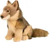 A plush toy wolf sitting on a white background. Podgląd zdjęcia produktu
