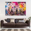 Figuren Street Art Wandbild Pop Art Leinwandbild abstrakt Produktbild-Vorschau 2