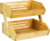 AdelDream Bambus-Obstkorb 2-stöckiger Servierkorb Produktbild-Vorschau 1