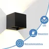 ZMH Led Wall Light Indoor & Outdoor Black Wall Lamp 01 Anteprima dell’immagine prodotto 6