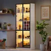 LED Vitrine Hochschrank Standvitrine mit LED-Beleuchtung Produktbild-Vorschau 1