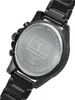Close-up of the back of a black Tommy Hilfiger watch. Produktbild-Vorschau