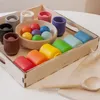 Montessori dřevěná hračka Kuličky v kelímcích 3 cm Náhled obrázku produktu 14