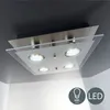 B.K.Licht LED Deckenleuchte Nickel matt quadratisch 25cm 4 Produktbild-Vorschau 2