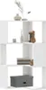 A white corner bookshelf with decorative items on its shelves. Anteprima dell’immagine prodotto