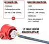 Adaptateur ABSINA : fiche Schuko vers prise CEE 16 A - Voir les images du produit 4