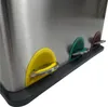 Kosz Na Śmieci Srebrny Do Kuchni Segregacja Inox 24l VKO2 Podgląd zdjęcia produktu 7