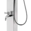 Gartendusche mit Brauner Bodenplatte 225 cm Edelstahl Produktbild-Vorschau 10
