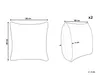 Diagrams showing the dimensions of two pillows. Podgląd zdjęcia produktu