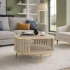 MILA Moderner runder Couchtisch Ø 80 cm in Kaschmir und Produktbild-Vorschau 3