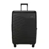 A black Samsonite suitcase is shown against a white background.