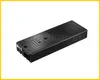 A black electronic device with a logo on a white background. Produktbild-Vorschau