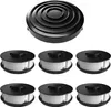 6x Fadenspulen Ersatzspule mit 1x Haube Spulendeckel passt Produktbild-Vorschau 1