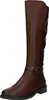 A single brown leather boot is shown against a white background. Voir les images du produit