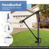 COSTWAY Sonnenschirm φ300cm, Ampelschirm mit 32 Solar-LEDs Produktbild-Vorschau 8