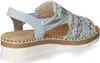 Rieker Damen Sandalette Blau/Bunt Voir les images du produit 37