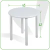 BEGRYF, Runder Holzhocker 45 cm – minimalistischer Produktbild-Vorschau 3