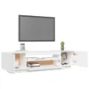 A white TV stand with a television mounted above it, against a white background. Anteprima dell’immagine prodotto