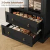 Armoire haute de 170 cm avec étagères, tiroirs et portes, Voir les images du produit 10