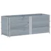vidaXL Paletten-Aufsatzrahmen 3 Stk. Grau 150x50 cm Produktbild-Vorschau 1