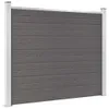 vidaXL Zaunelement WPC 180x146 cm Grau Náhľad obrázku produktu 1
