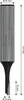 A close-up, studio shot of a Bosch nut router bit with dimensions indicated. Produktbild-Vorschau