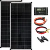 Solar Set 12V 2x100 Watt Solarpanel 20A Laderegler Produktbild-Vorschau 1