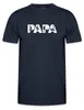 Spreadshirt Papa Fußball Silhouette Vater Funktionsshirt Produktbild-Vorschau 1