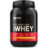 A black tub of Optimum Nutrition 100% Whey Gold Standard protein powder with a red and yellow label. Produktbild-Vorschau