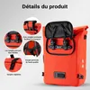 Wiltec Sacoche sac à dos étanche pour porte-bagages rouge – Voir les images du produit 7