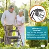 Clinicalfy Rollator pieghevole Deambulatore Freni a mano 4 Anteprima dell’immagine prodotto 4