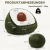 HOMMPA Jednoosobové křeslo s polštářem a podnožkou, rozměry Náhled obrázku produktu 10