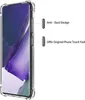 A clear protective case for a Samsung Galaxy Note 20 Ultra phone is shown on a white background, with text highlighting its features. Podgląd zdjęcia produktu
