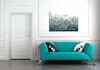 Wallario Premium Leinwandbild Leuchtendes Eis in blau-grau Produktbild-Vorschau 2
