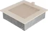 Coperchio di ventilazione 17x17 crema con tende Anteprima dell’immagine prodotto 1