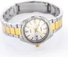 A close-up studio shot of a two-tone watch with a white face. Produktbild-Vorschau