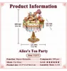 Puzzle 3D, Scatolina musicale Alice's Tea Party, legno, Anteprima dell’immagine prodotto 7