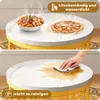 MODFU Couchtisch rund Gold,2er set Sofatisch mit weiße Produktbild-Vorschau 4