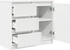 vidaXL Credenza con cassetto Bianco 71x35x65 cm Materiale a Anteprima dell’immagine prodotto 5